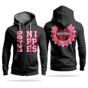NIPPES 50733 HOODIE ZIP VH SCHWARZ