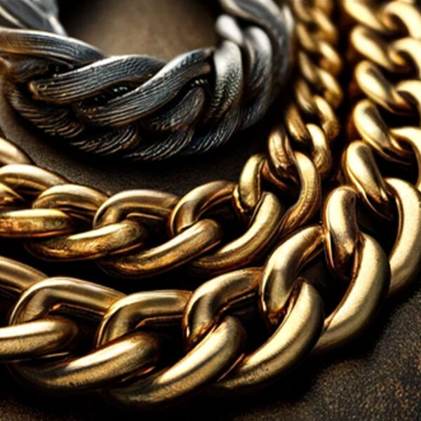 Melouvi Necklace Silber Gold